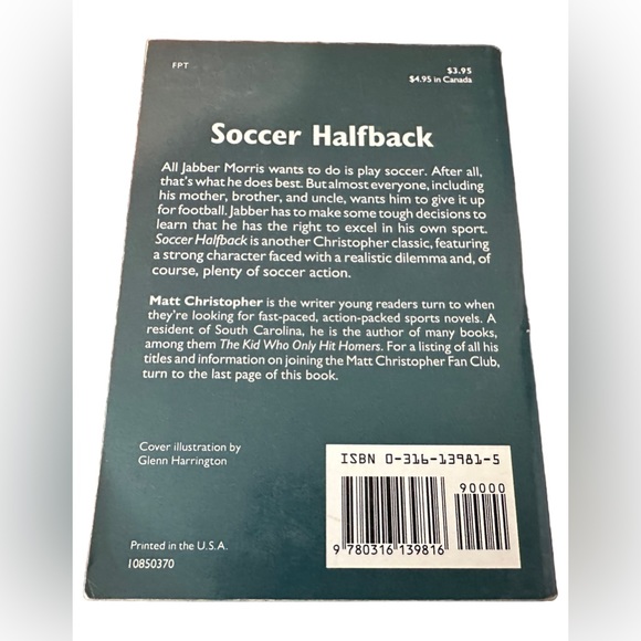 Soccer Halfback by Matt Christopher - Picture 3 of 5